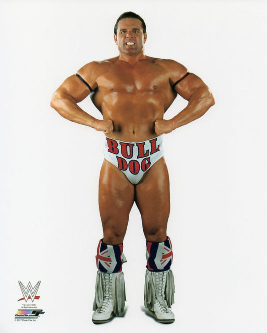 British Bulldog Davey Boy Smith WWE Photofile 8x10" Photo