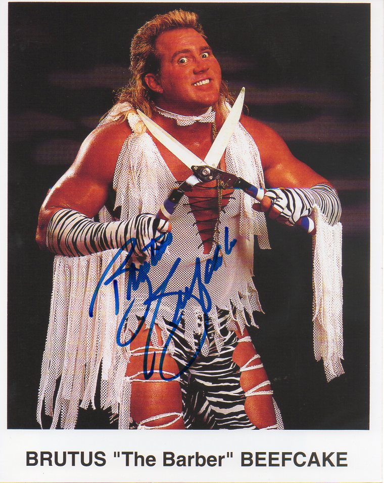 Brutus "The Barber" Beefcake WWF/WWE Signed Photo