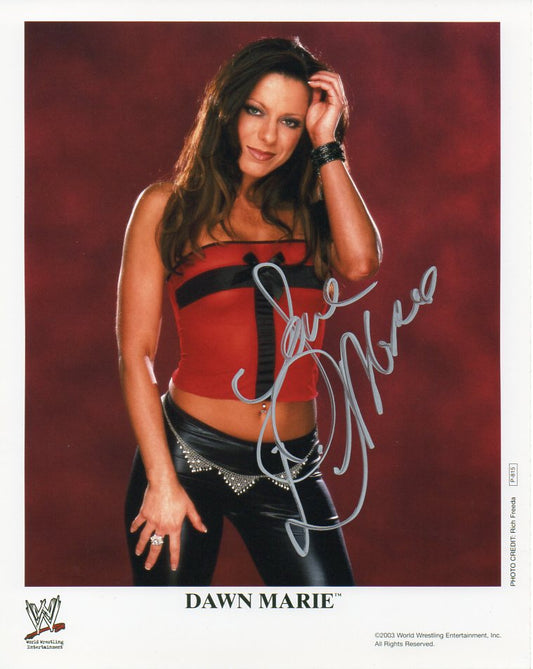 Dawn Marie WWE Signed Promo Photo Print