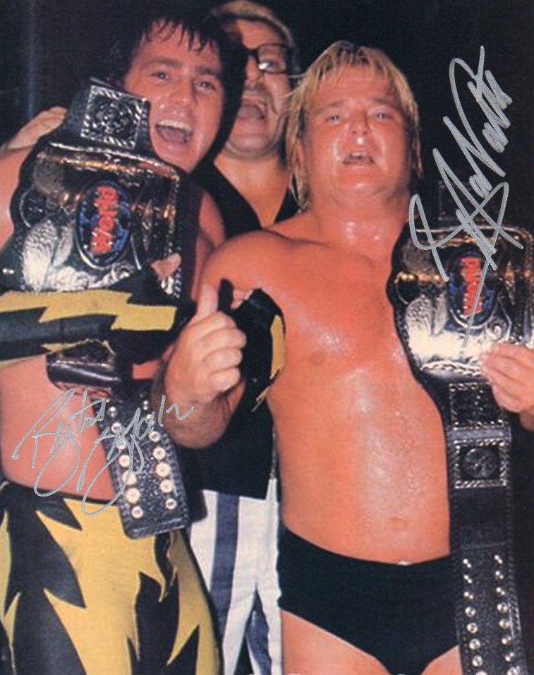 The Dream Team Brutus Beefcake & Greg Valentine WWF/WWE Signed Photo