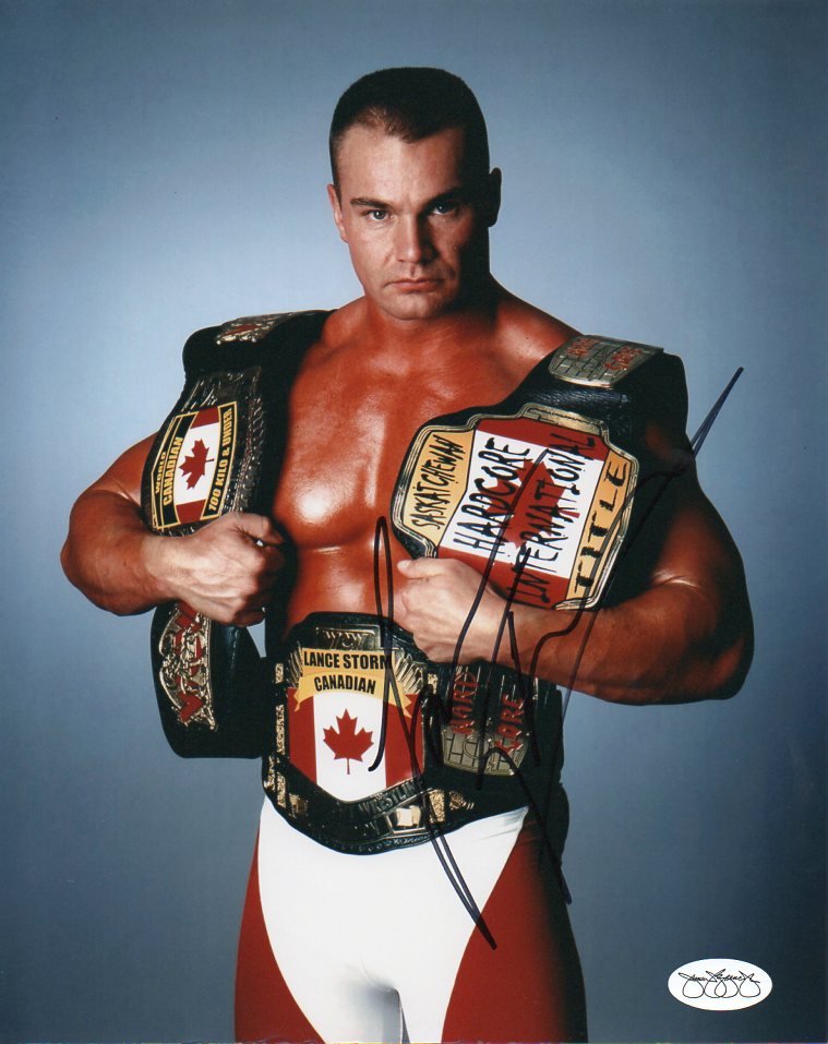 Lance Storm WCW Signed Promo Photo