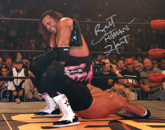 Bret Hitman Hart WCW Signed Promo Photo