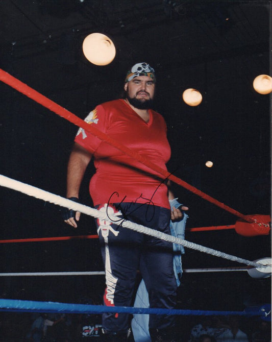 One Man Gang WCW Signed Promo Photo
