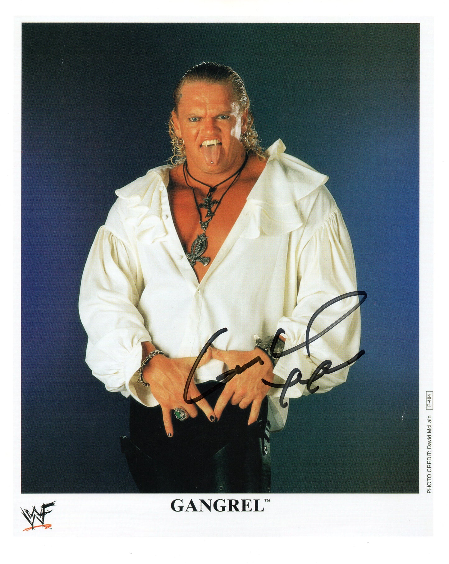 Gangrel WWF/WWE Signed Promo Photo Print