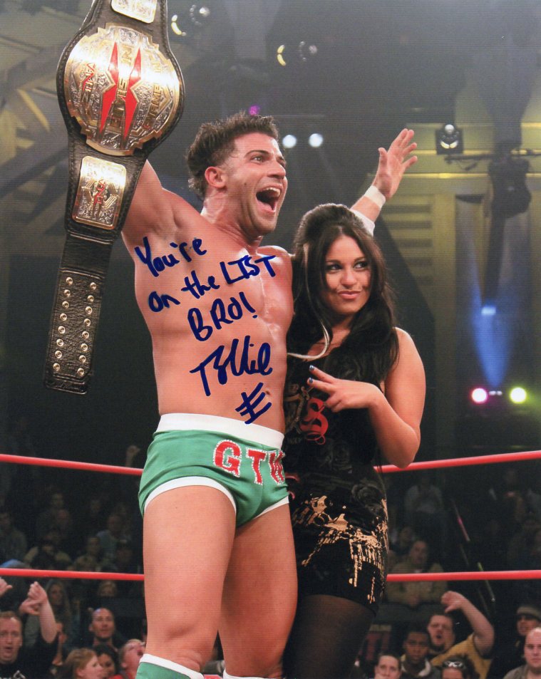 Robbie E TNA Impact Signed Photo with Cookie