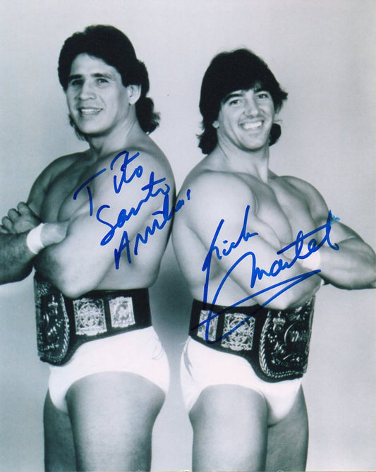 Strike Force Tito Santana & Rick Martel WWF/WWE Signed Photo