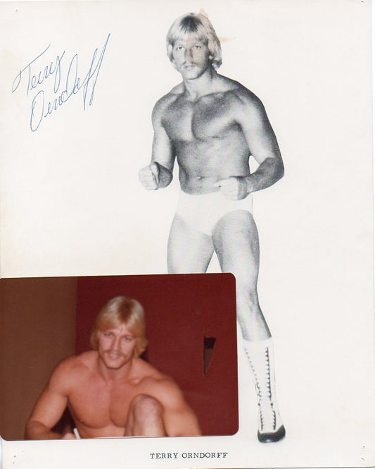 Terry Orndorff Mid South Wrestling Signed Promo Photo