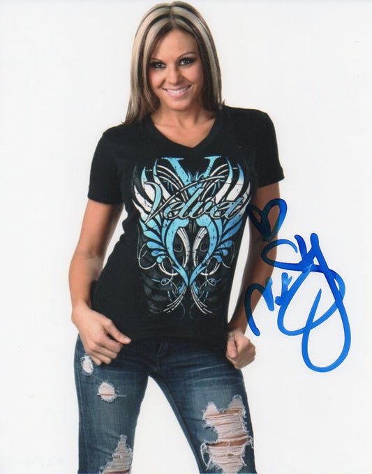 Velvet Sky TNA Impact Signed Photo pictured in jeans