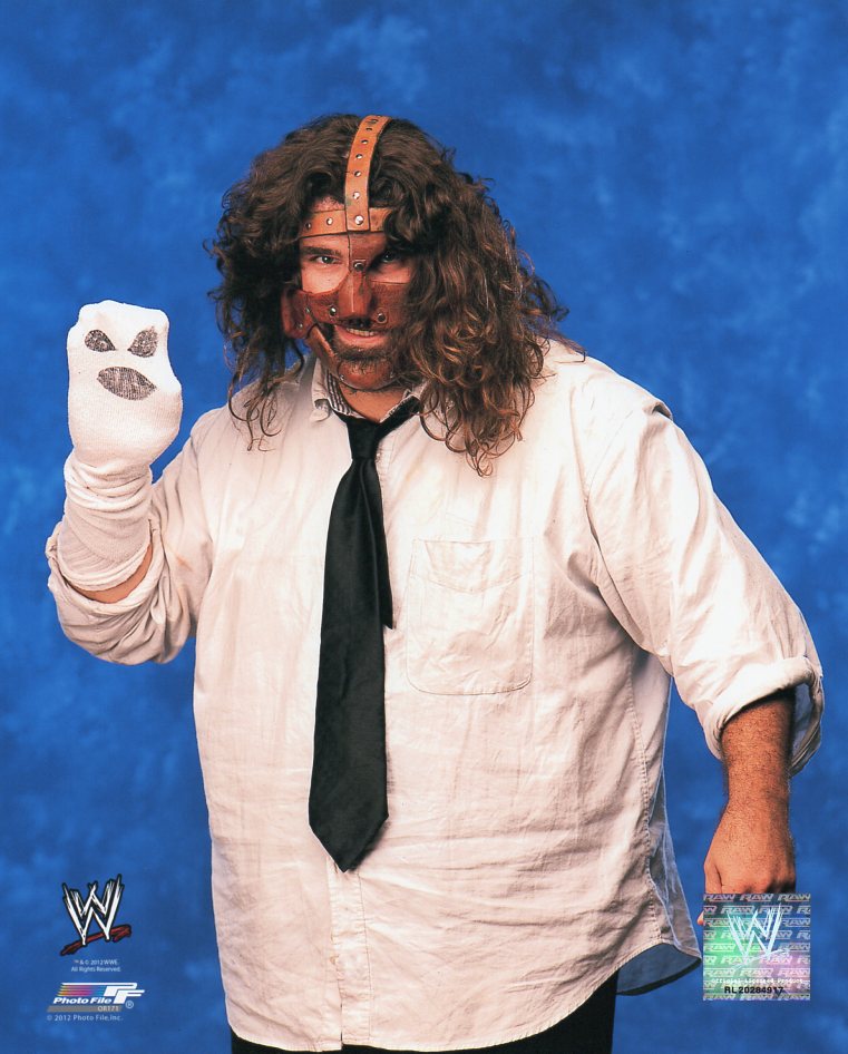 Mick Foley Mankind & Socko WWE Photofile 8x10" Photo