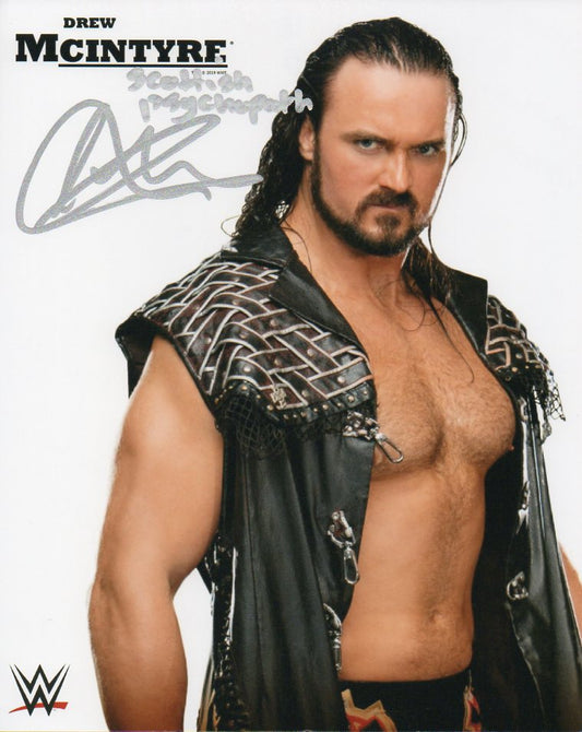Drew McIntyre WWE/WWF Signed Wrestlemania Fan Axxess Promo Photo