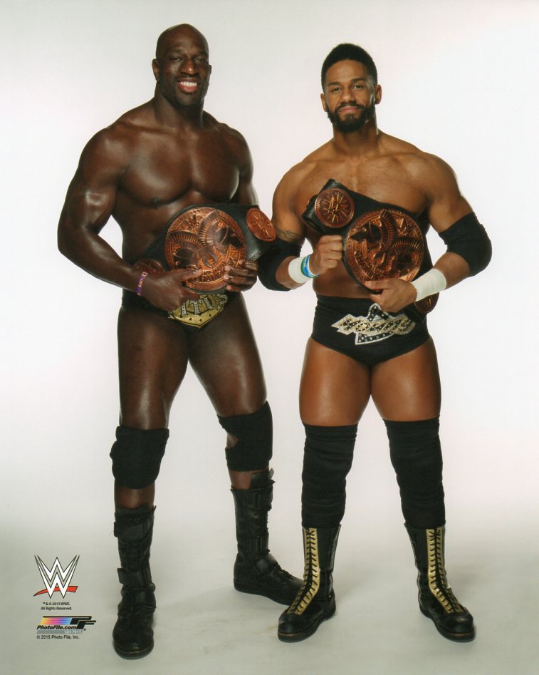 The Prime Time Players Darren Young & Titus O'Neil WWE Photofile 8x10" Photo