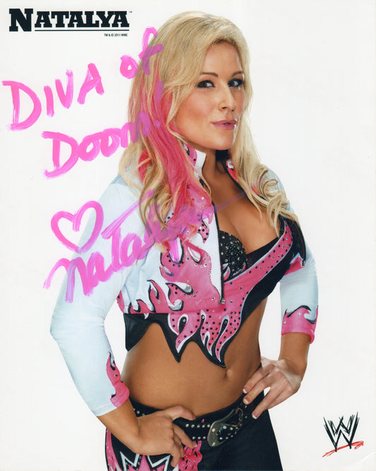 Natalya WWE/WWF Signed Promo Photo