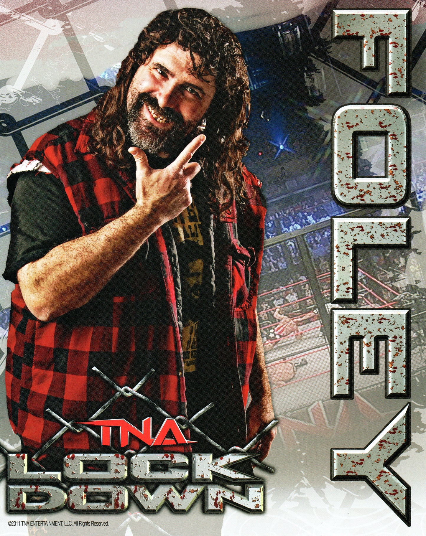 Mick Foley TNA Lockdown 8x10" Promo Photo
