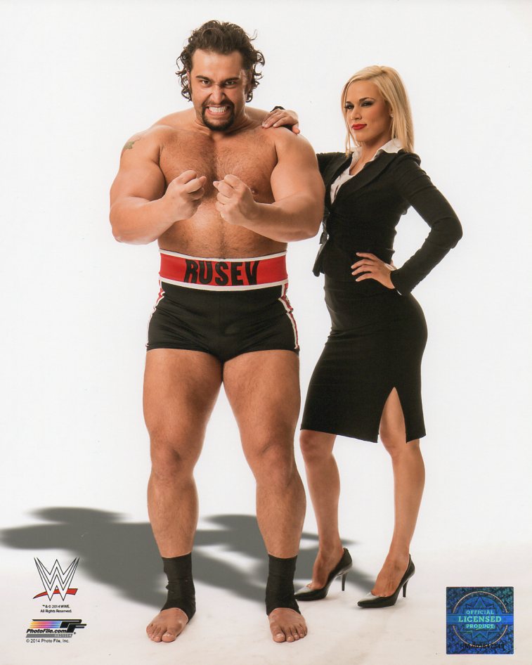 Rusev Miro & Lana WWE Photofile 8x10" Photo