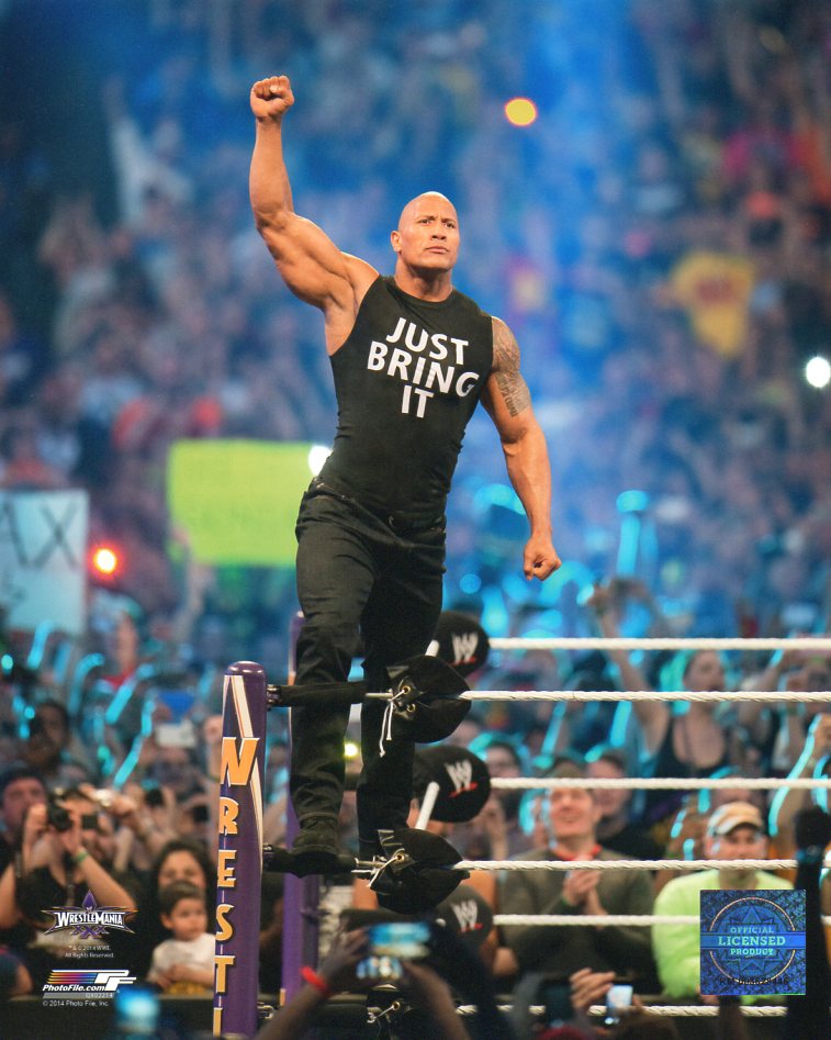 The Rock Dwayne Johnson WWE Photofile 8x10" Photo