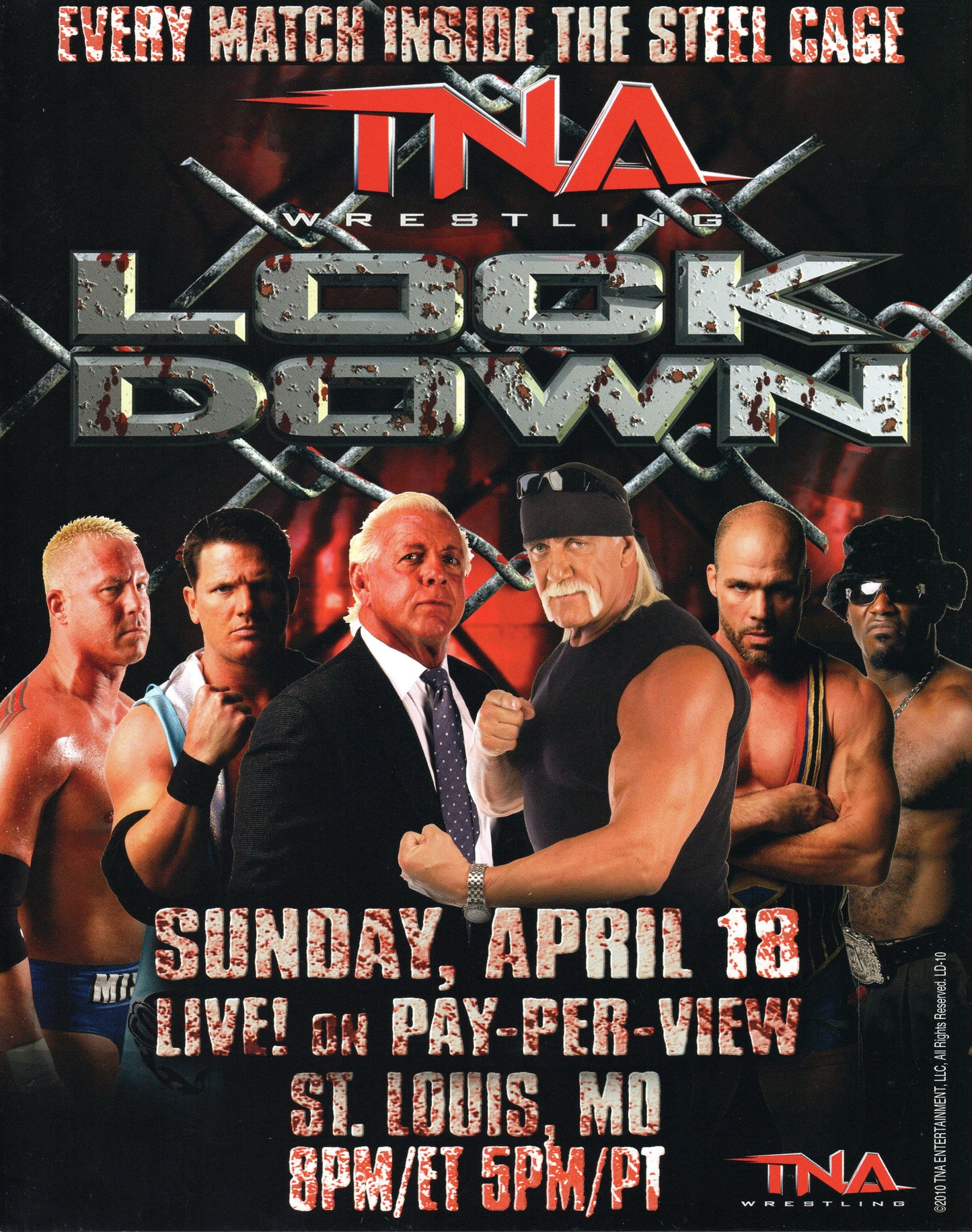 TNA Lockdown Pay-Per-View 8x10" Promo Photo LD-10