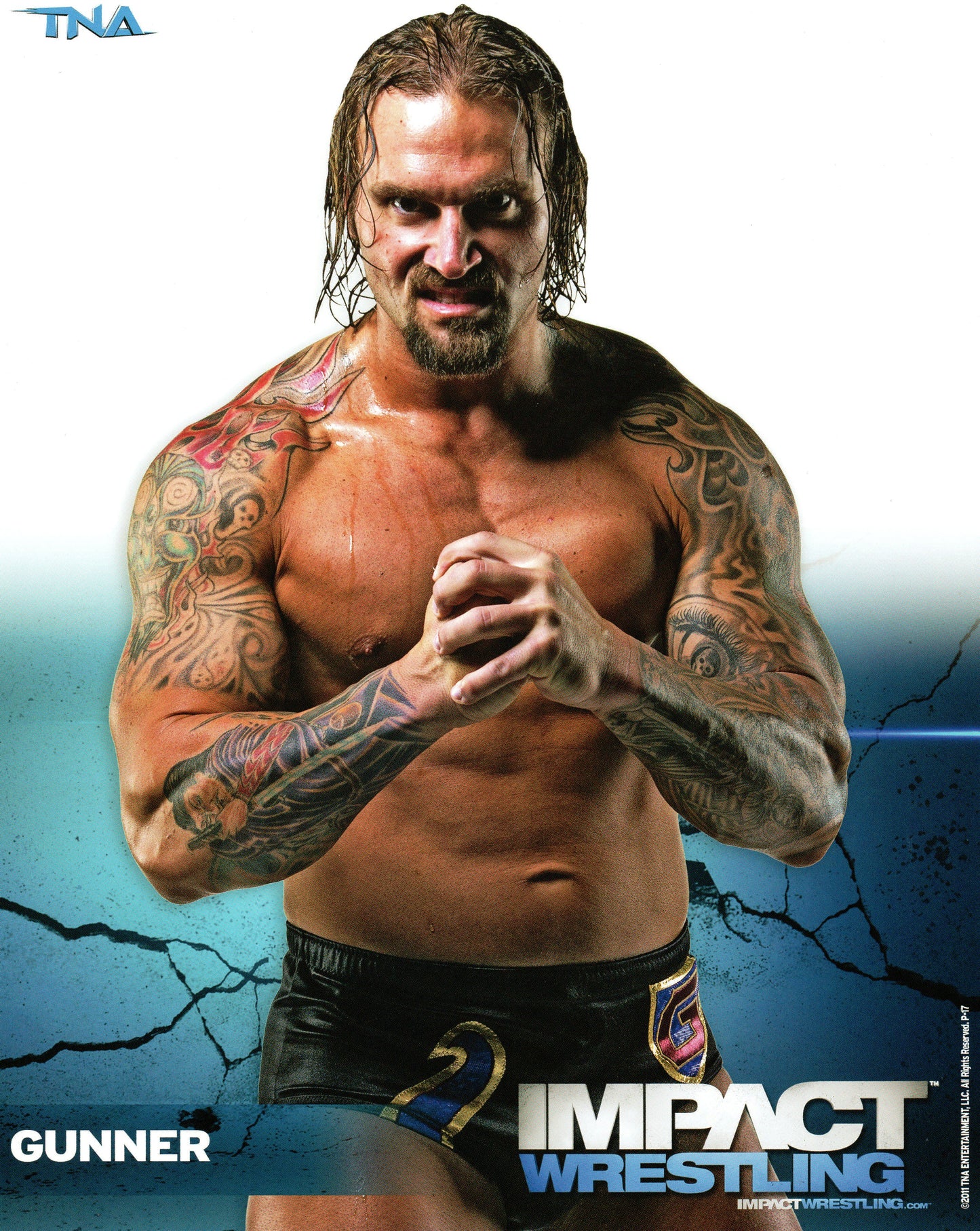 Gunner Impact Wrestling 8x10" Promo Photo P-17