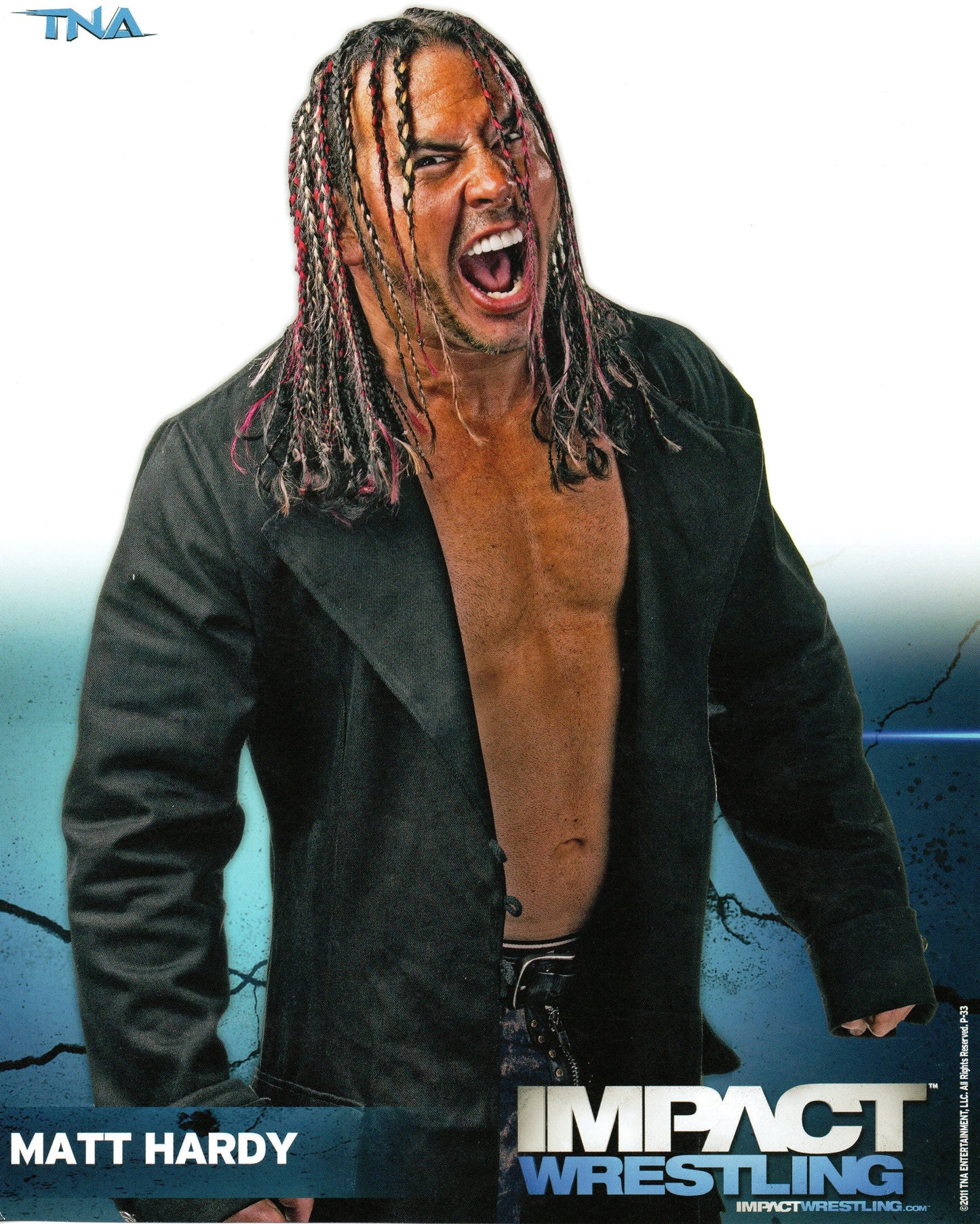 Matt Hardy Impact Wrestling 8x10" Promo Photo P-33
