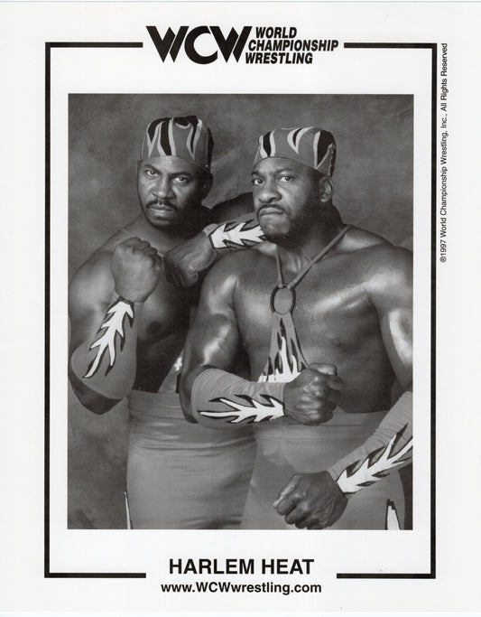 Harlem Heat Booker T & Stevie Ray WCW Promo Photo
