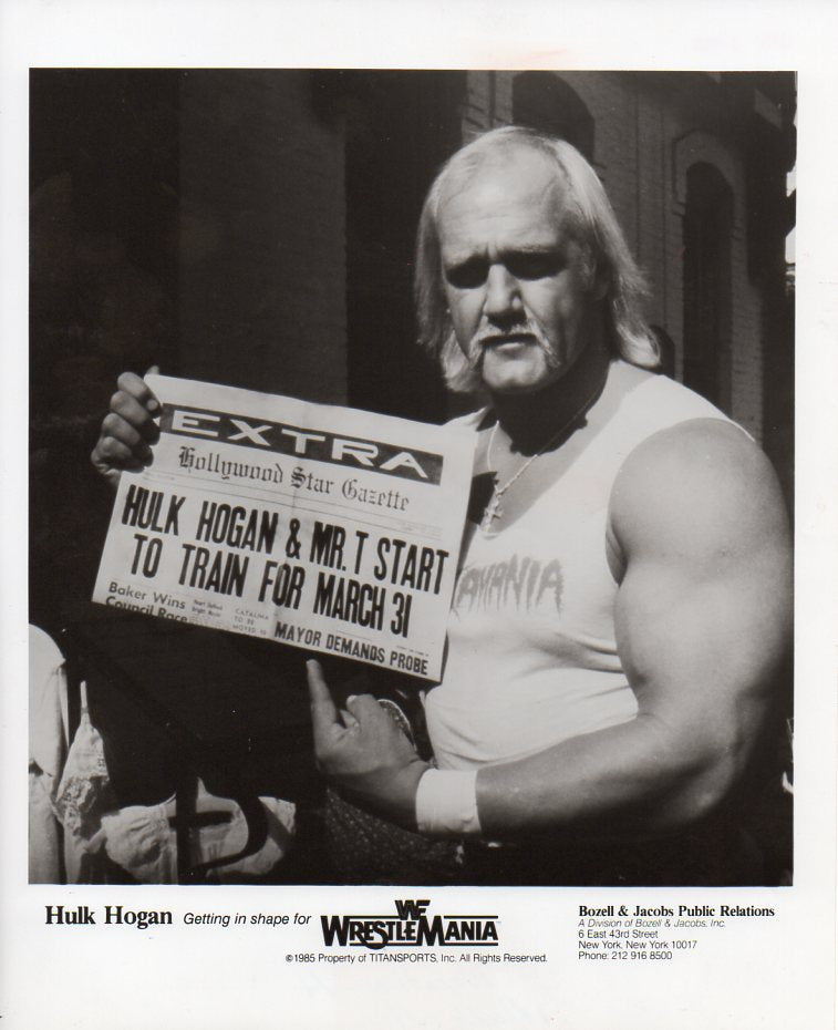 Hulk Hogan WWF Promo Photo