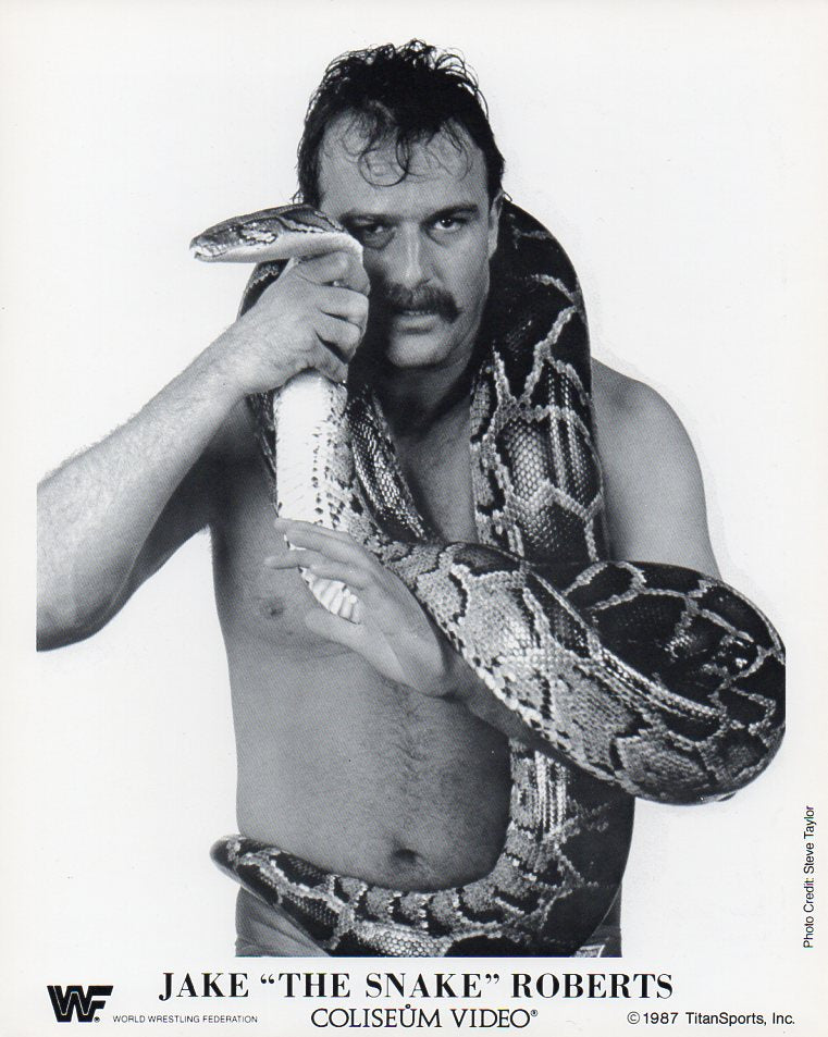 Jake The Snake Roberts WWF Promo Photo