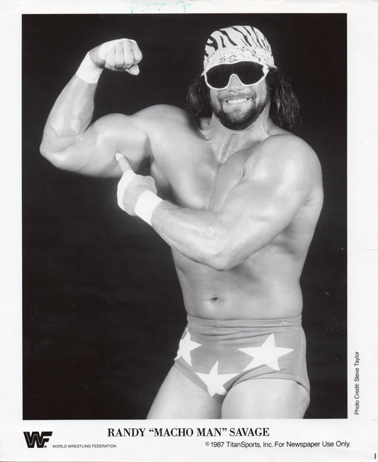 Randy Macho Man Savage WWF Promo Photo