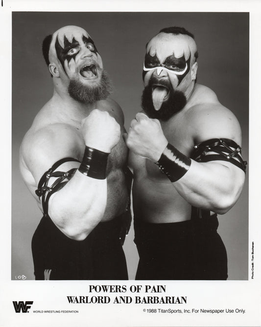 Powers Of Pain Warlord & Barbarian WWF Promo Photo