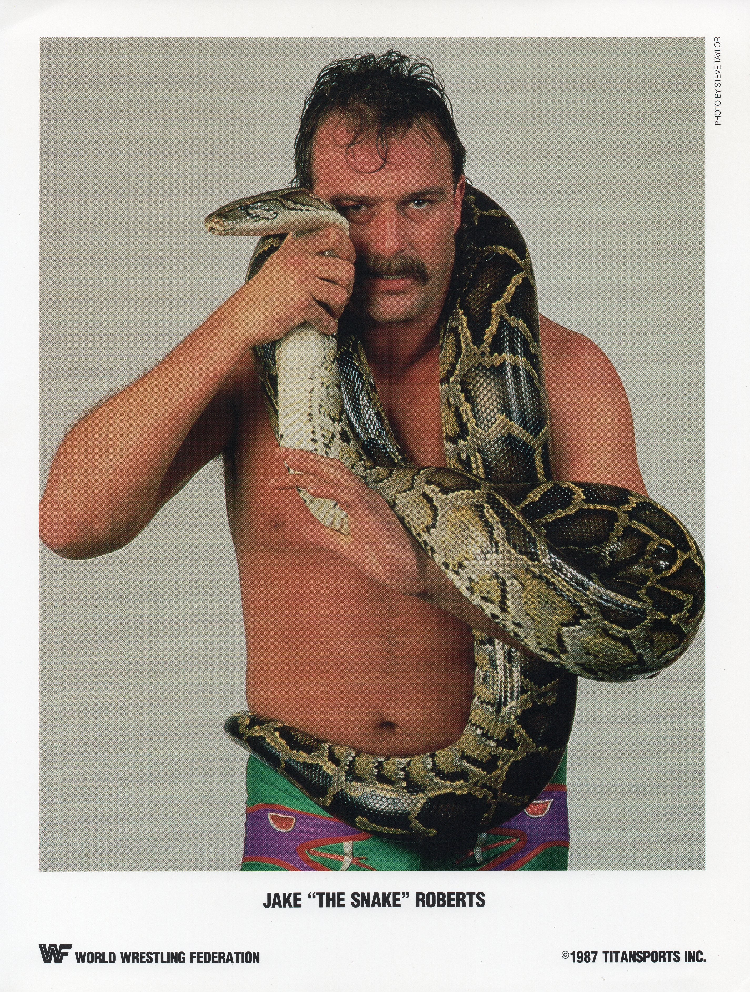 Jake's Retro Rails Jake The Snake Roberts WWF Promo Photo – RetroWrestling.com