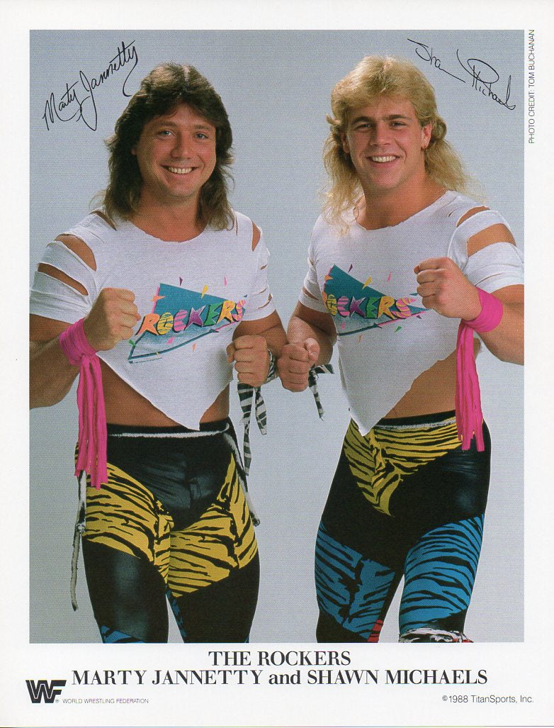 The Rockers Shawn Michaels & Marty Jannetty WWF Promo Photo
