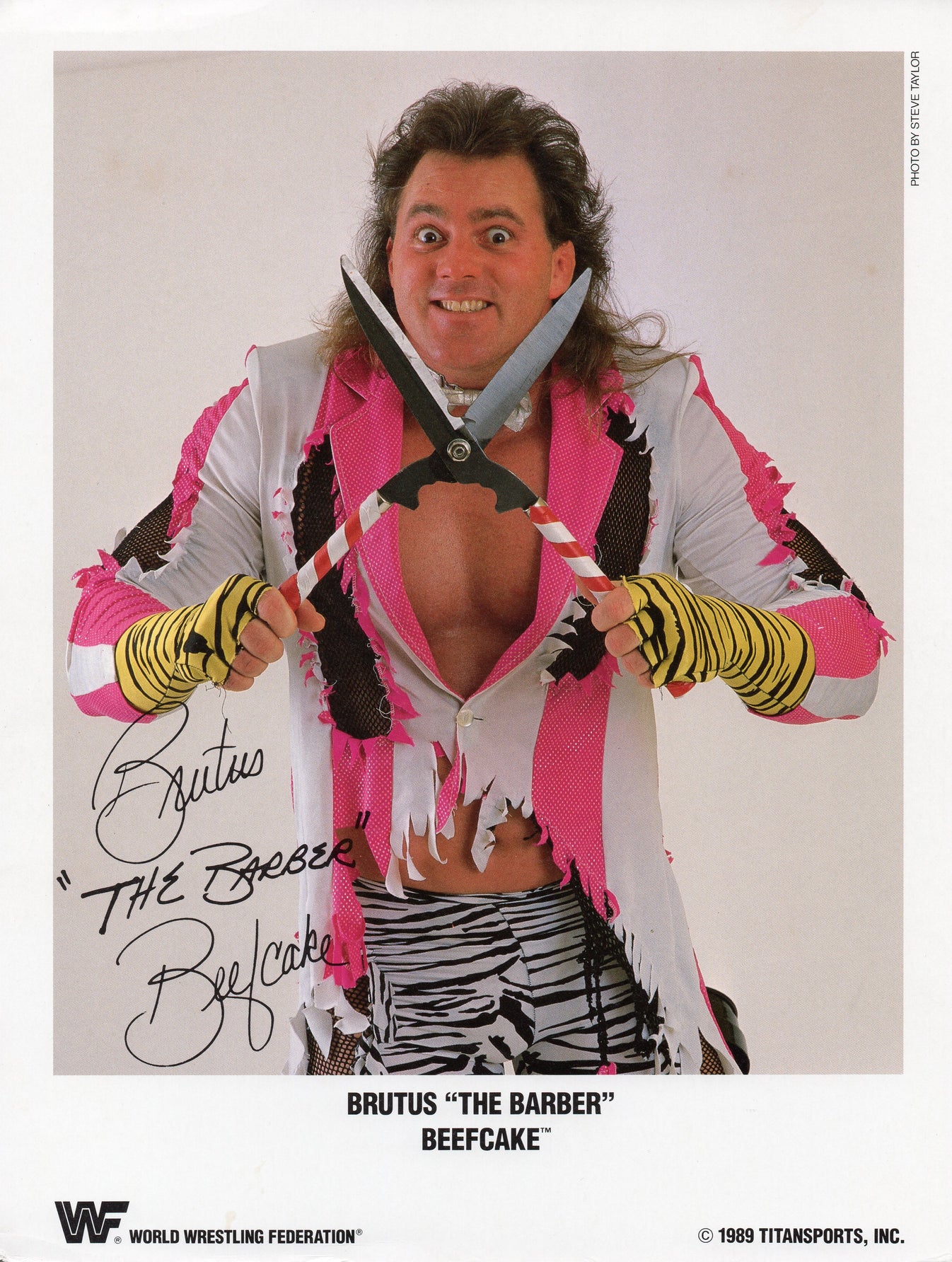 Brutus The Barber Beefcake WWF Promo Photo – RetroWrestling.com