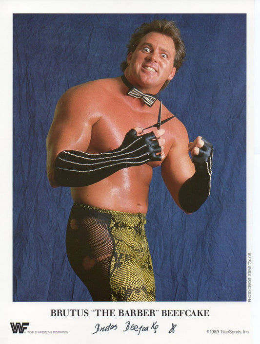 Brutus The Barber Beefcake WWF Promo Photo