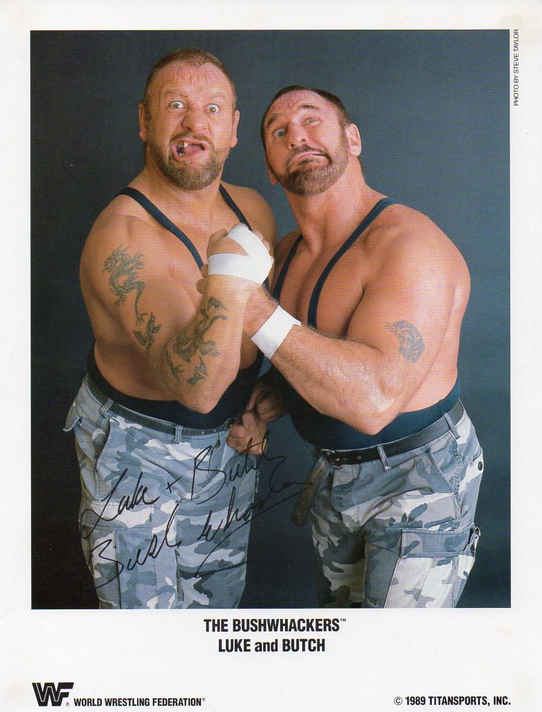 The Bushwhackers Luke & Butch WWF Promo Photo