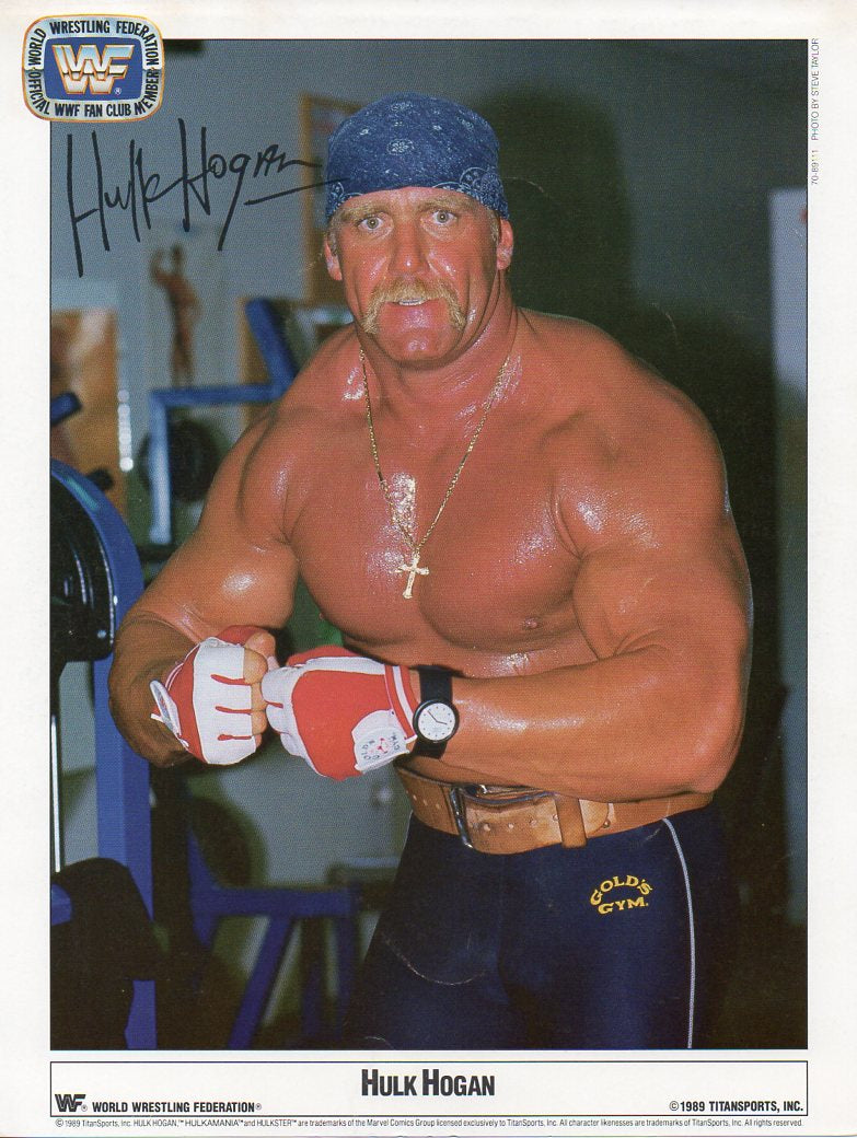 Hulk Hogan WWF Promo Photo