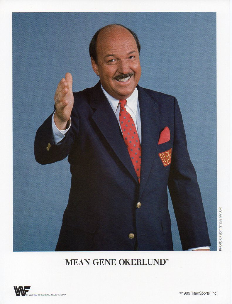 Mean Gene Okerlund WWF Promo Photo