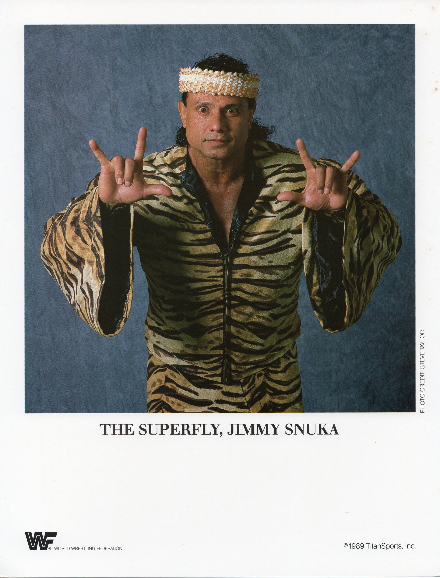 The Superfly Jimmy Snuka WWF Promo Photo