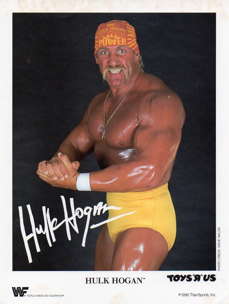 Hulk Hogan WWF Promo Photo