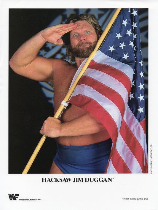 Hacksaw Jim Duggan WWF Promo Photo