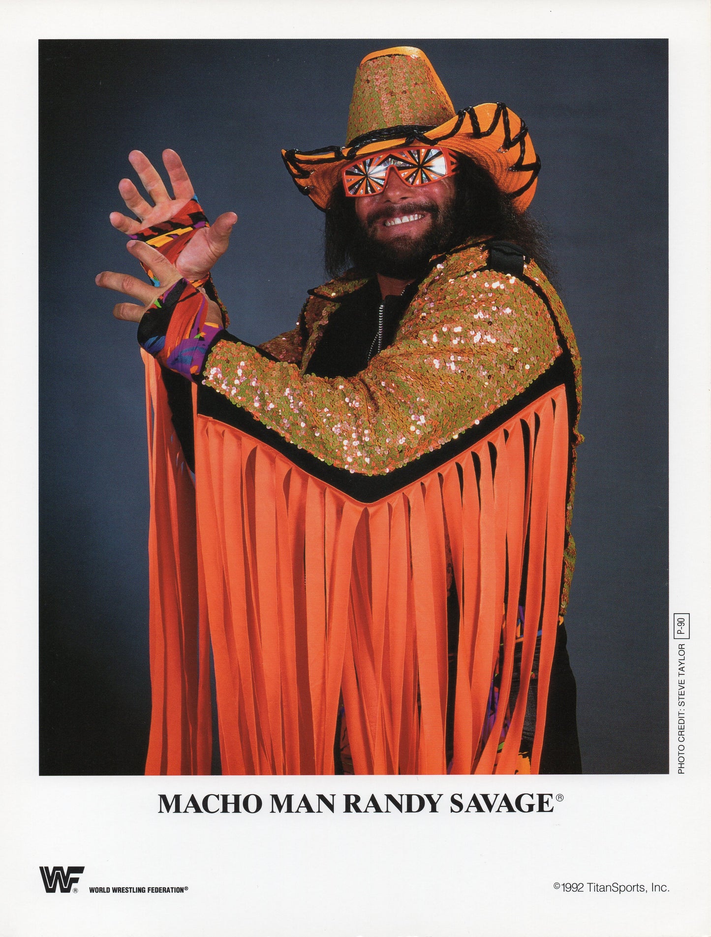 Macho Man Randy Savage WWF Promo Photo