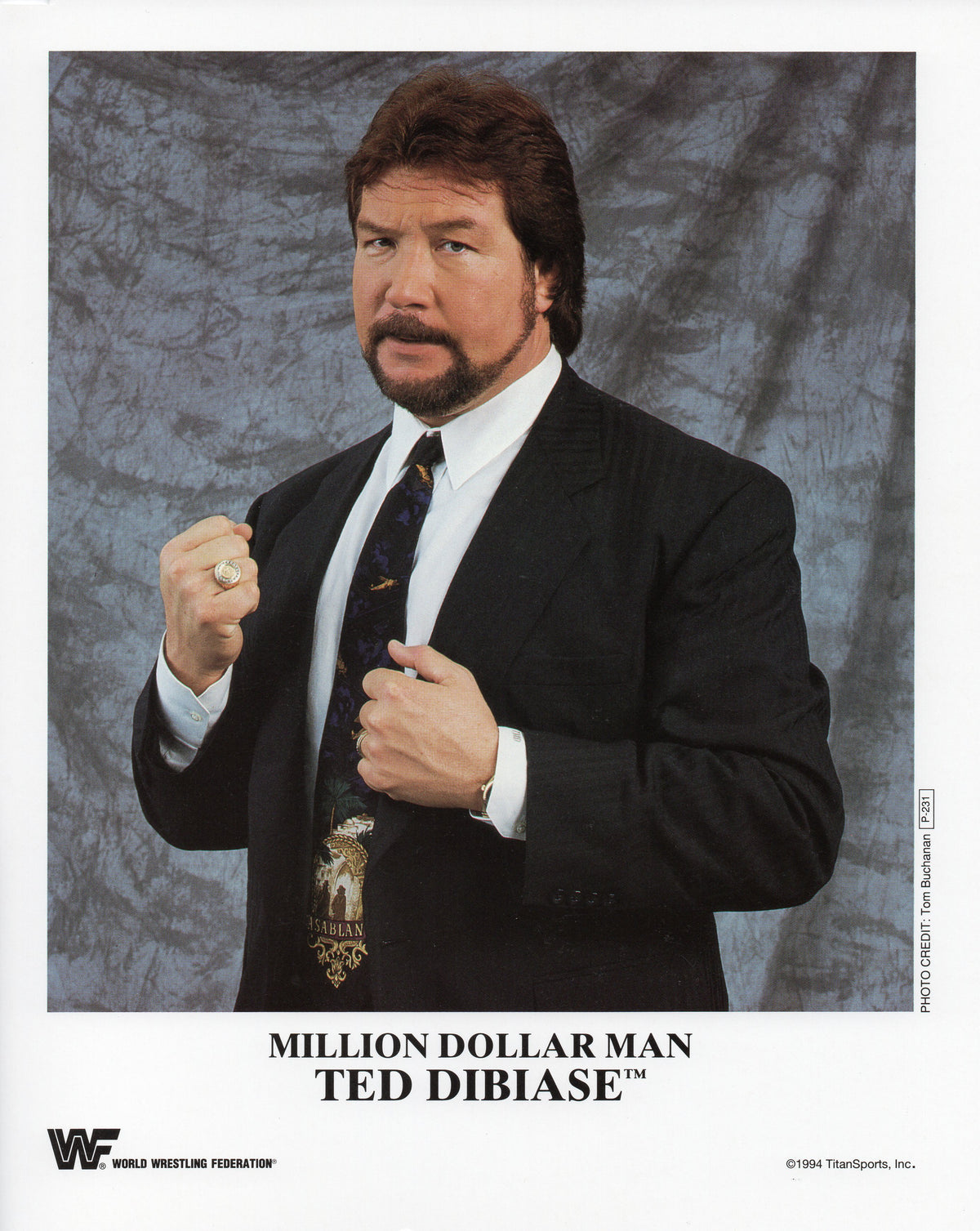 Dibiase Million Dollar Man Ted Dibiase WWF Promo Photo – RetroWrestling.com