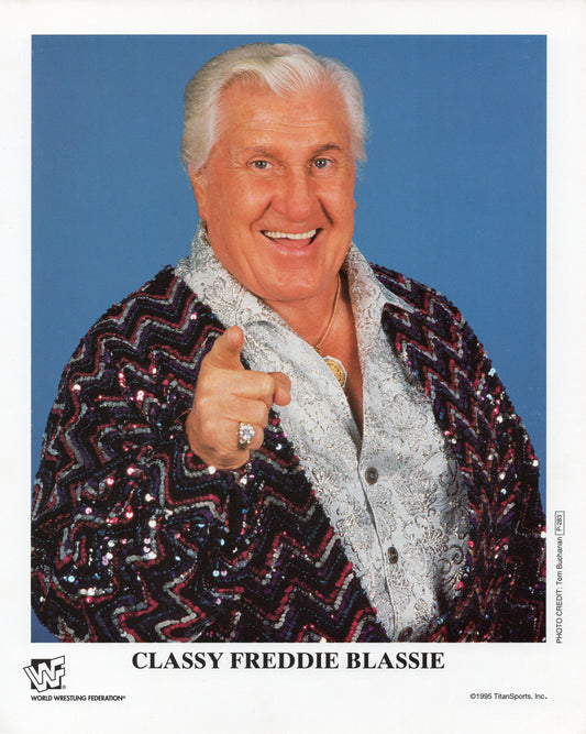 Classy Freddie Blassie WWF Promo Photo