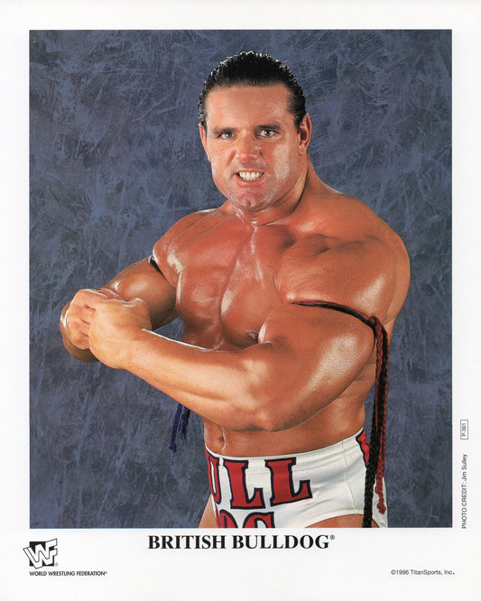 British Bulldog Davey Boy Smith WWF Promo Photo