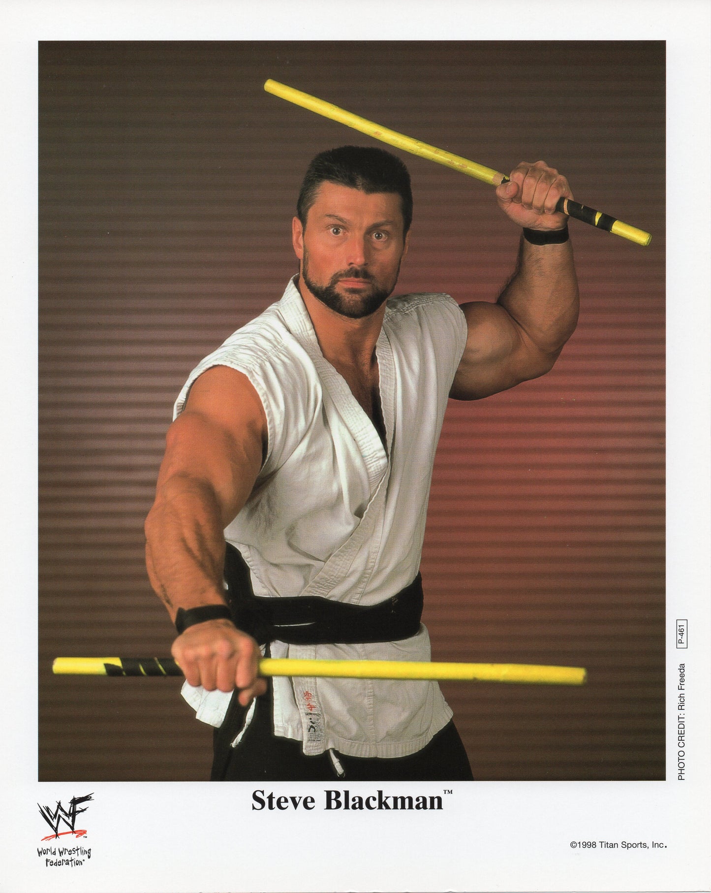 Steve Blackman WWF Promo Photo