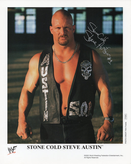 Stone Cold Steve Austin WWF Promo Photo