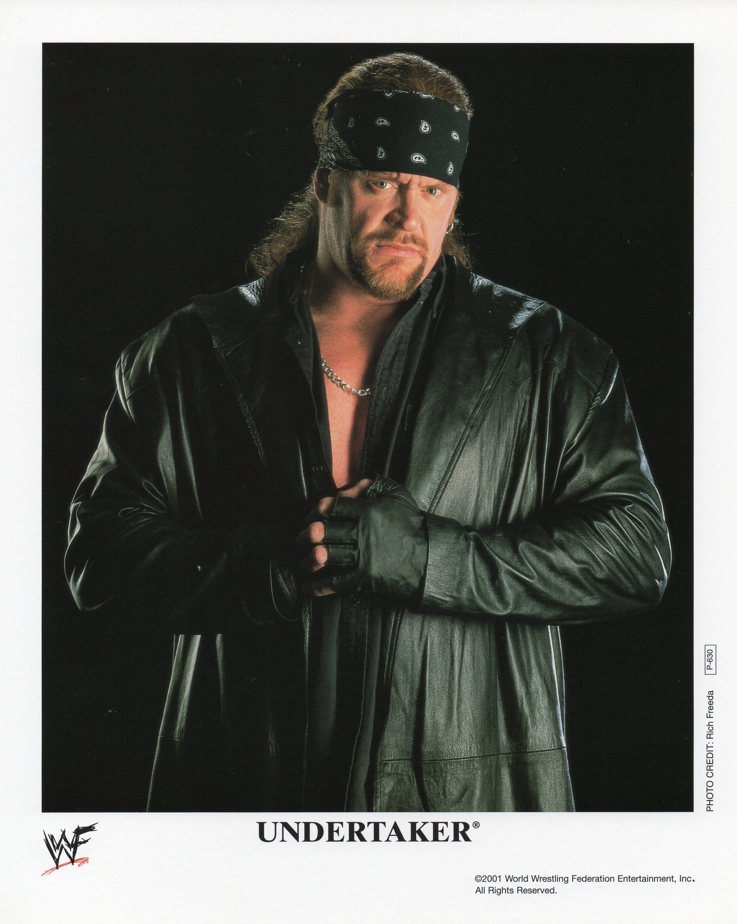 The Undertaker WWF Promo Photo