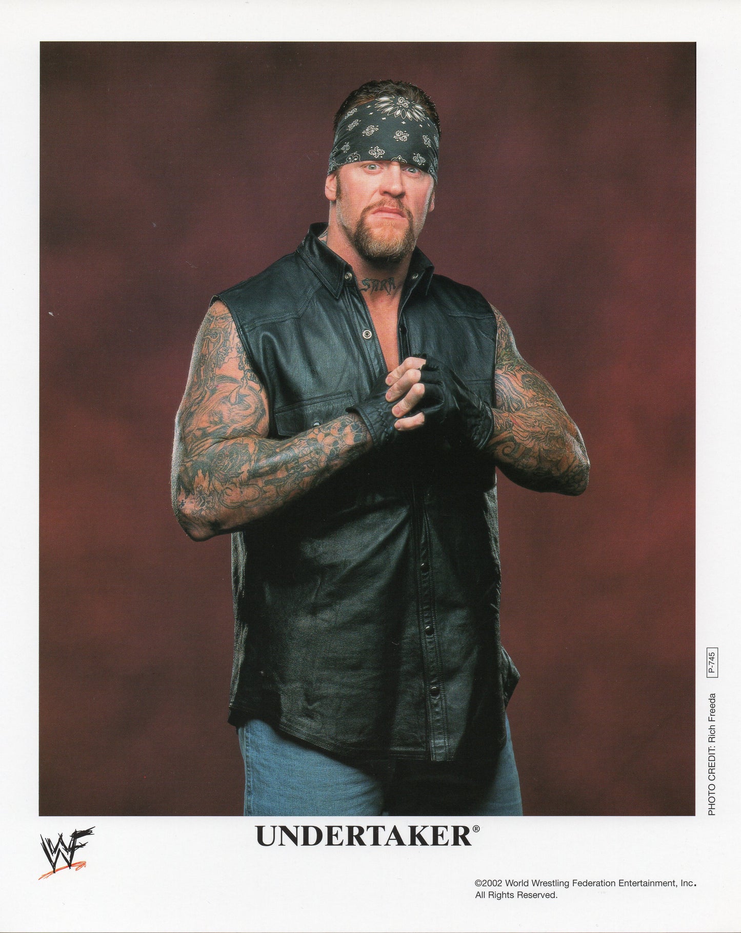 Undertaker WWF Promo Photo
