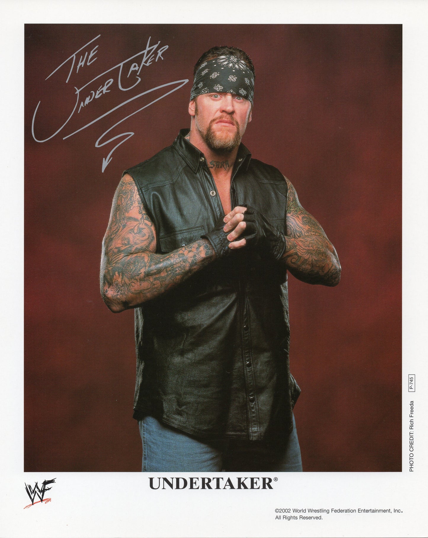 Undertaker WWF Promo Photo
