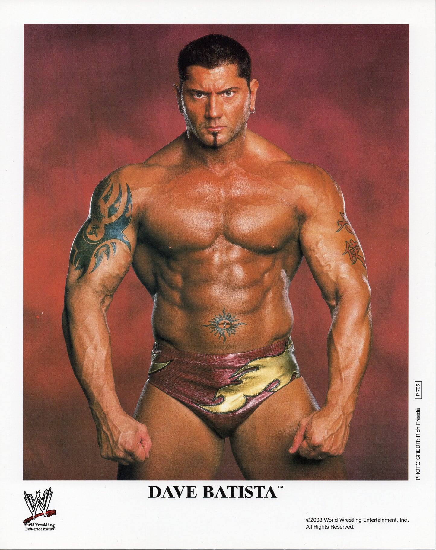 Dave Batista WWE Promo Photo
