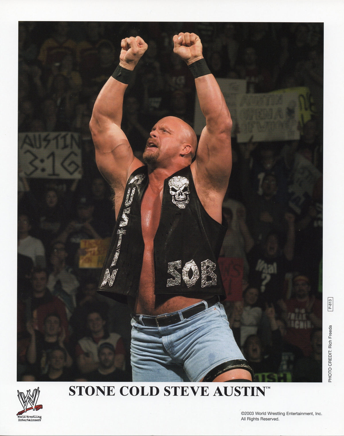 Stone Cold Stomp Stone Cold Steve Austin WWE Promo Photo – RetroWrestling.com