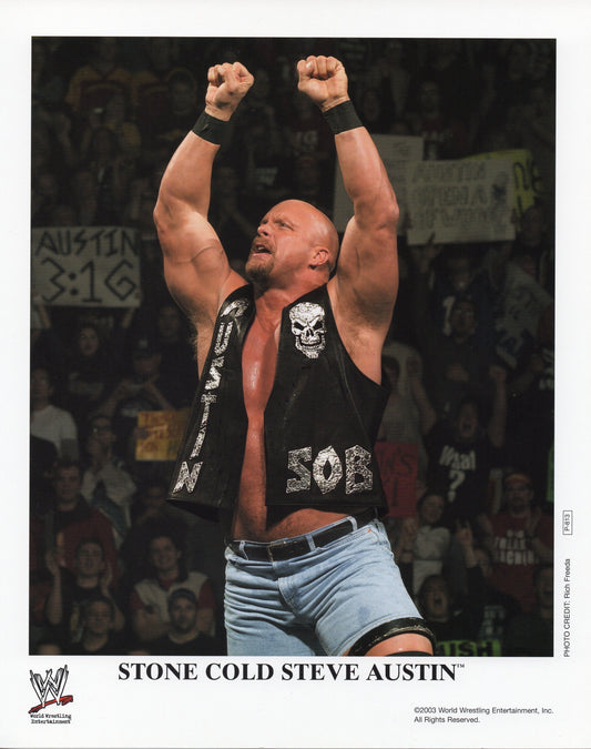 Stone Cold Steve Austin WWE Promo Photo