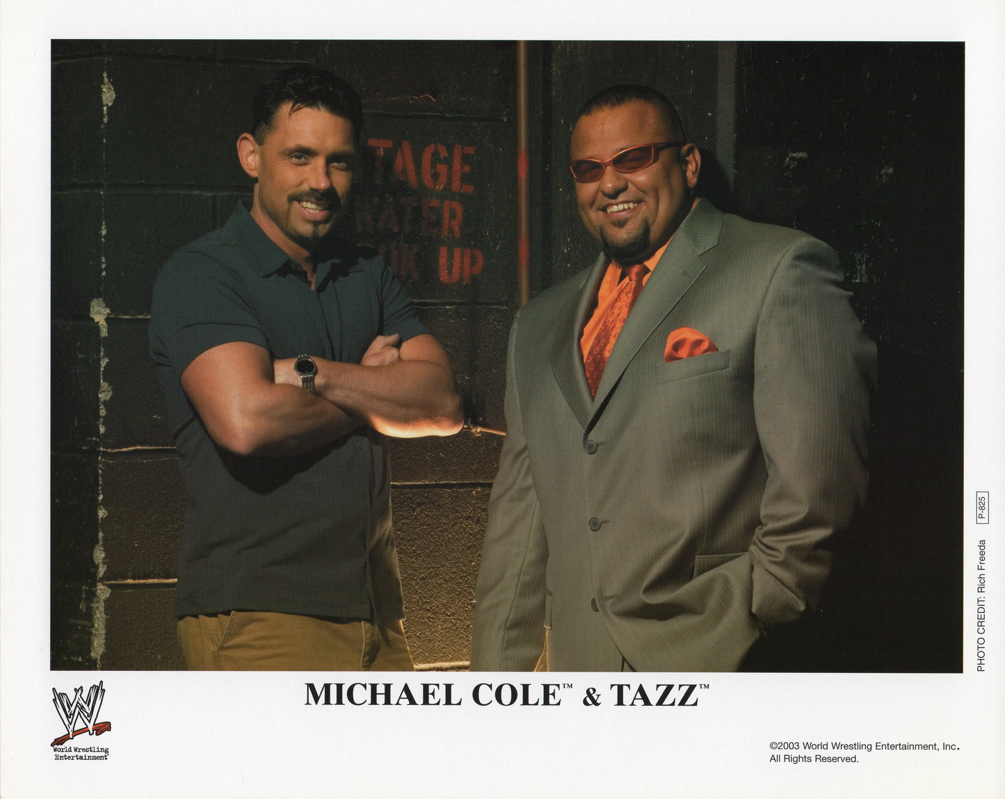 Michael Cole & Tazz WWE Promo Photo
